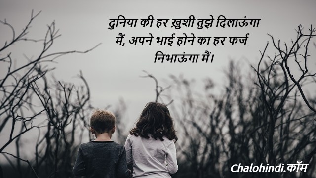 Bhai Behan ka Rishta Quotes/Thoughts (Hindi Font)