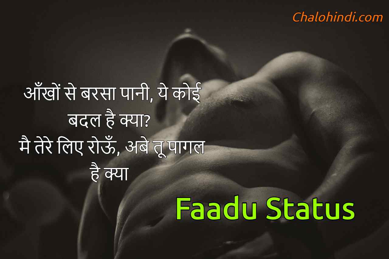 Latest Faadu Status for Fb in Hindi