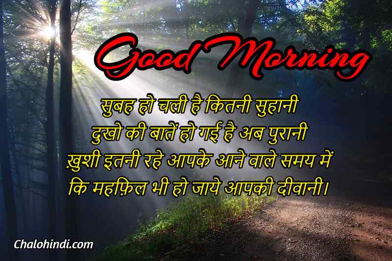 Good Morning Love Shayari for Girlfriend in Hindi