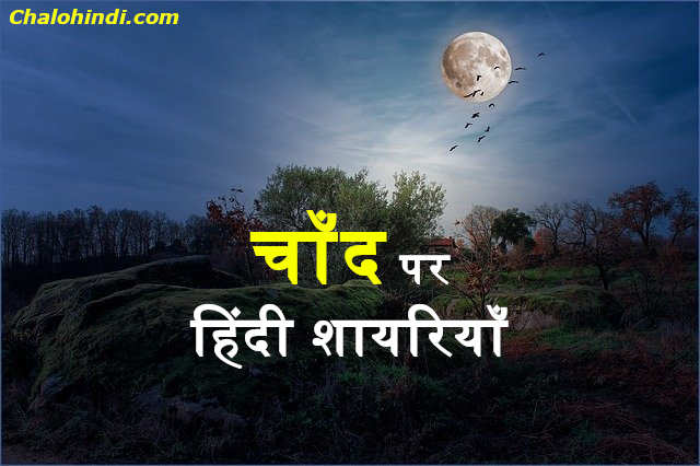 40 Chand Shayari in Hindi for Girlfriend | Best Shayari on Chand